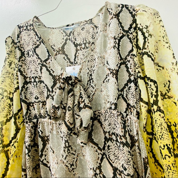 Swim Cover Up -SNAKE SKIN PRINT Size XS - Picture 2 of 11